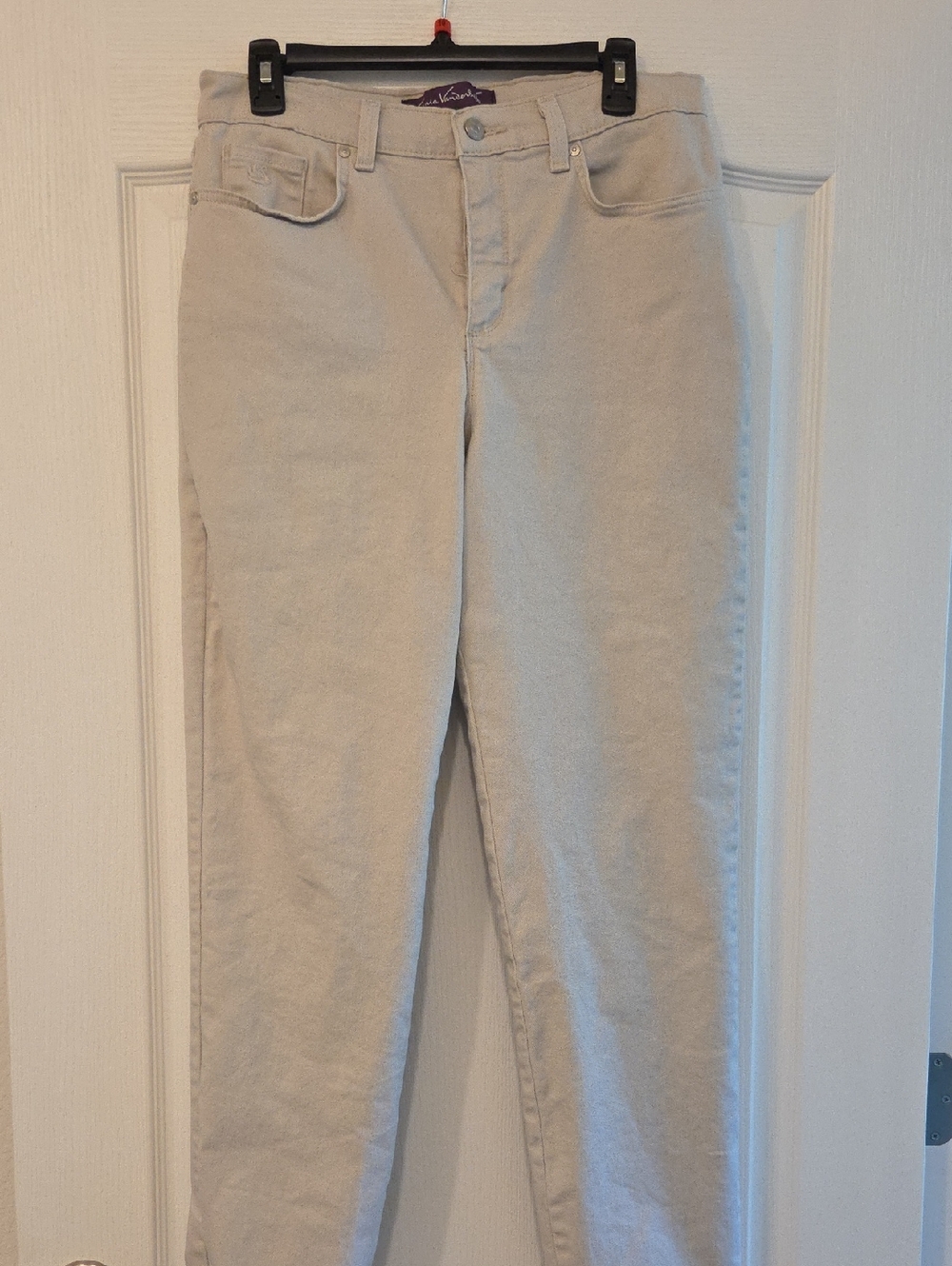 Gloria Vanderbilt Light Beige Straight Leg Jeans